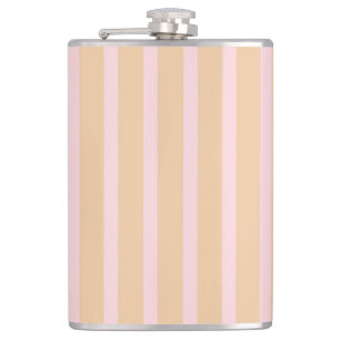 Modern Rosa Peach Taffy Stripe Fickplunta