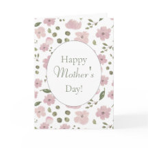 Modern Rosa Peonies Lycklig Mors dag! Kort