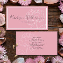 Modern Rosa Peony Blommig Spa Stylist Terapeut