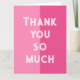 Modern rosa popkonst - tack kort