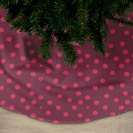 Modern Rosa - punktutskrift Julgransmatta Borstad Polyester