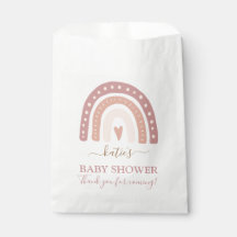 Modern  Rosa Rainbow Girl Baby Shower