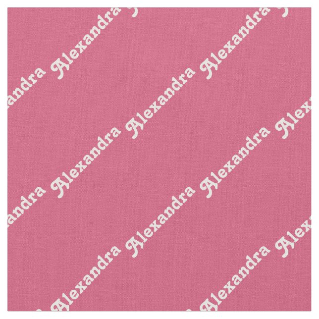 Modern Rosa Retro Personlig Fabric Tyg (Närbild)