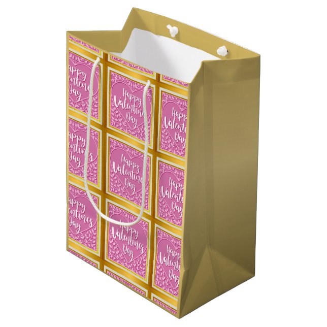 Modern Rosa Ros Blommig Hjärtlig Romantisk Alla Hj (Framsidan Vinklad)