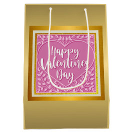 Modern Rosa ros Blommigt Heart Romantic Valentine