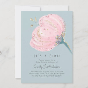 Modern Rosa ros Glitter är en liten babyskabb för