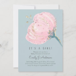 Modern Rosa ros Glitter är en liten babyskabb för 