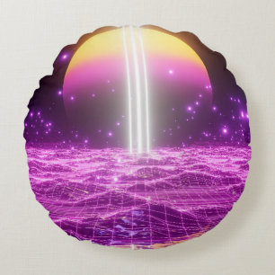 Modern rosa sci fi pop sci sci3 rund kudde