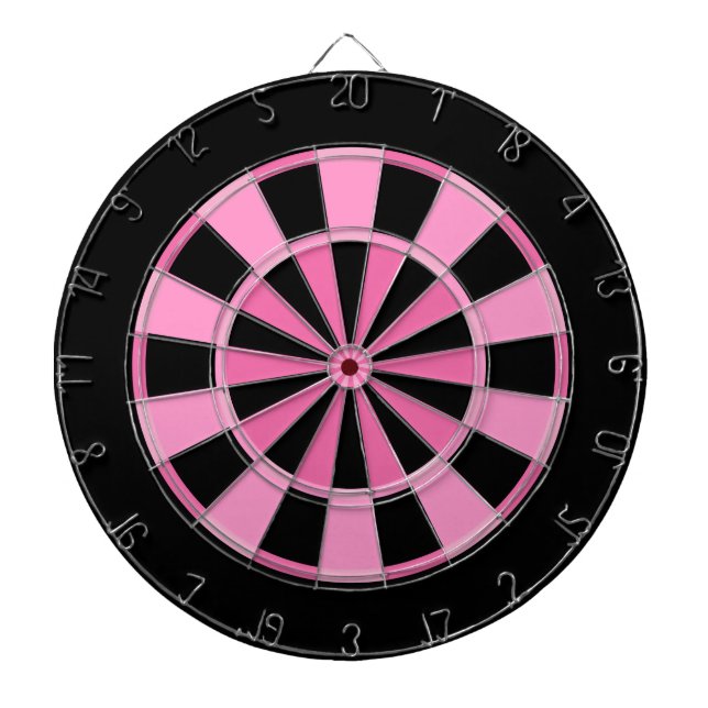 Modern Rosa Svart Darttavla (Framsidan)