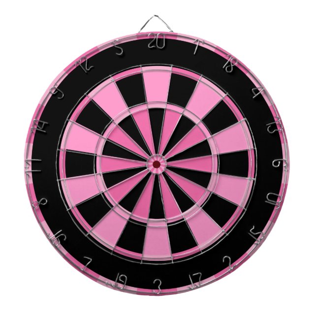 Modern Rosa Svart Darttavla (Framsidan)