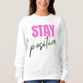 Modern Rosa & Svart Håll Positiv Inspirerande Ty T Shirt