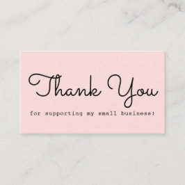 Modern  Rosa Tack Visitkort