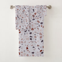 Modern Rosa Terrazzo Print Mönster