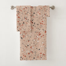 Modern Rosa Terrazzo Skriv ut Mönster