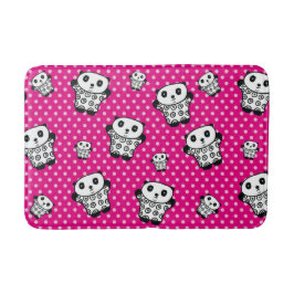 Modern Rosa Tjejig Kawaii Söt Panda Björn Prickig Badrumsmatta