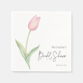 Modern Rosa Tulip Solo Möhippa Cocktail Pappersservett