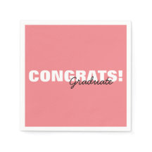 Modern Rosa Typografi Gratulerara Student