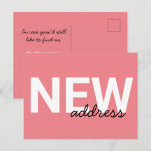 Modern Rosa Typography Flytta Announation