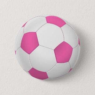 Modern rosa, vit fotboll knapp