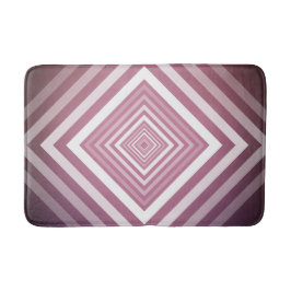 Modern Rosa & vit graderingsruta Badrumsmatta