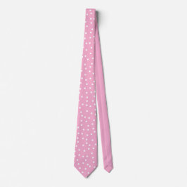 modern Rosa Vit Polka Prickar Brudgum Presenter   Slips