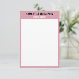 Modern Rosa, vitt och svart- för Chic Tack Kort