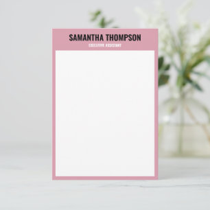 Modern Rosa, vitt och svart- för Chic Tack Kort
