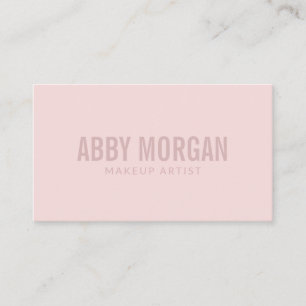 Modern Rosé Makeup Visitkort