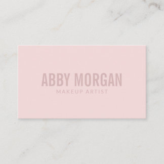 Modern Rosé Makeup Visitkort