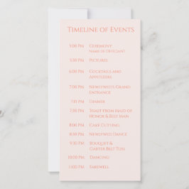 Modern Rosé-Weddingprogram-