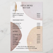 Modern Rosegold Glitter Flyer