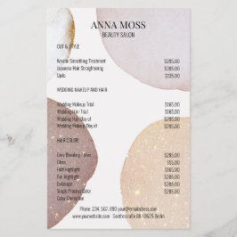 Modern Rosegold Glitter Flyer