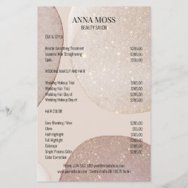 Modern Rosegold Glitter Flygblad