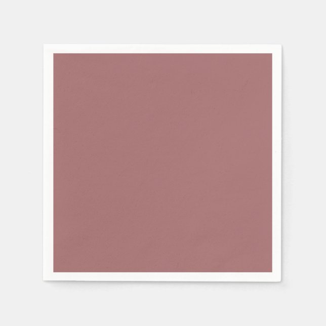 Modern Rosen trä rosa enfärgad Pappersservett (Framsidan)