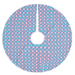 Modern Rosett band, turkos och rosa i mitten av år Julgransmatta Borstad Polyester