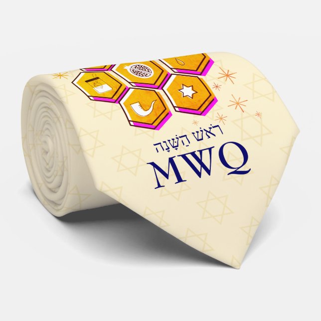 Modern Rosh Hashanah L'SHANAH TOVAH Monogram Slips (Rullad)