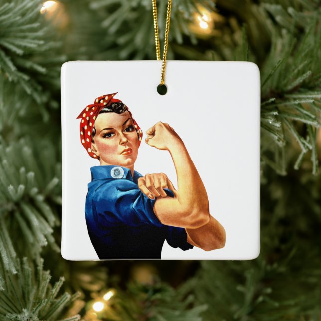 Modern Rosie, Riveter Julgransprydnad Keramik (Träd)