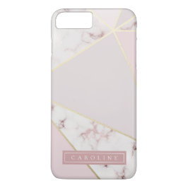 Modern Rosy Guld Marble Phone Case