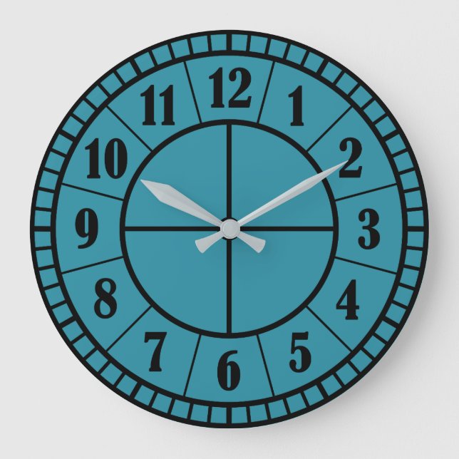 Modern Round Acrylic Wall Clock 10.75 Inches Stor Klocka (Framsida)