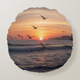 |Modern Round Throw Pillow | Designer KazooStudio Rund Kudde