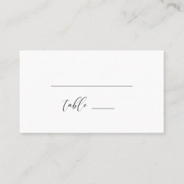 Modern roustiskt Bröllop-mappat platskort Placeringskort