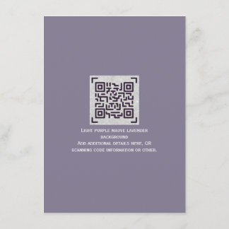 Modern RSVP för bröllop med QR-kod - ALLA FÄRGER Tilläggskort