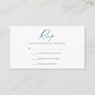 Modern RSVP-kort för skript Tilläggskort
