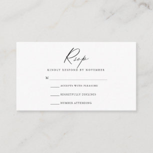 Modern RSVP-kort Tilläggskort