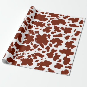 Modern rund, vit, Struktur, djurutskrift Presentpapper
