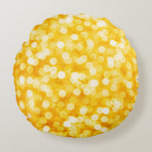 Modern runda Pillow i Guld