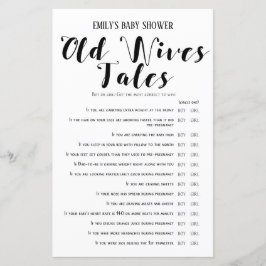 Modern Rustic Baby Shower Game PRINTED