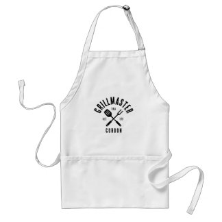 Modern Rustic BBQ Kung Apron - Personlig Grillm Förkläde