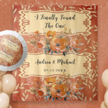 Modern Rustic Boho Neutralt Earthy Bröllop BackDro