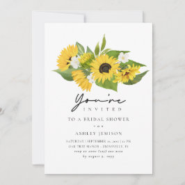 Modern Rustic Boho Sunblommor Möhippa Inbjudningar